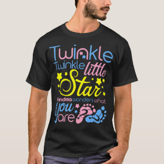T-shirt Twinkle Little Star Grand-mère se demande ce que v