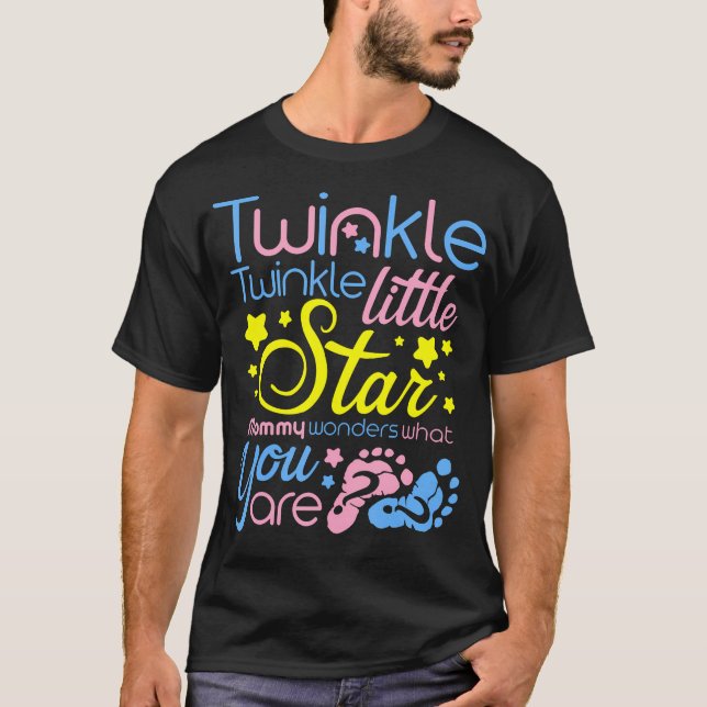 T-shirt Twinkle Little Star Maman se demande ce que vous ê (Devant)