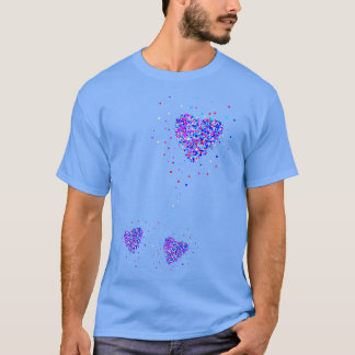 T-shirt Twins Baby Pregnancy Faire-part Coeur 2