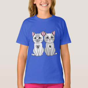 T-shirt Twins cat