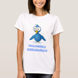 T-shirt Twitter Suivez-moi @ Votre Nom D'Utilisateur