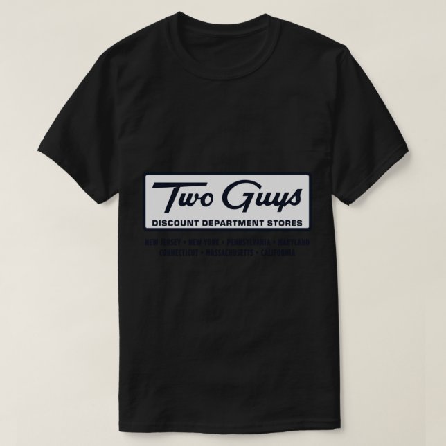 T-shirt Two Guys Discount Department Stores  (Design devant)