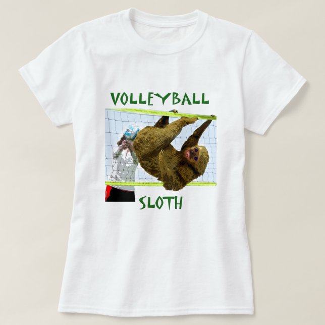 T-shirt TwoTow fait le volleyball (Design devant)