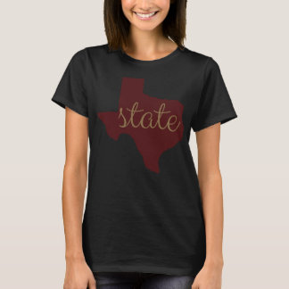 T-shirt TX State Bobcats Shirt Texas State Bobcats Fan Log