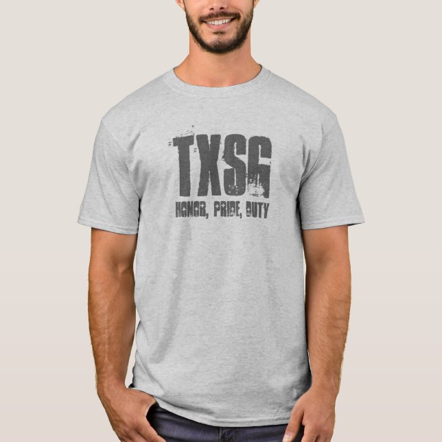 T-shirt TXSG, honneur, fierté, chemise Devoir-pinte (Devant)