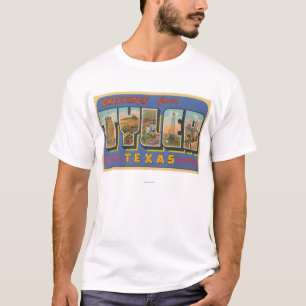 T-shirt Tyler, lettre ScenesTyler, TX de TexasLarge