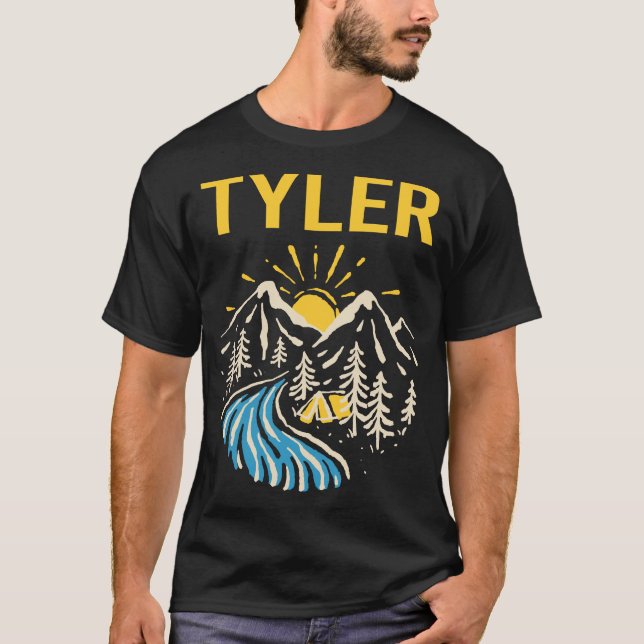 T-shirt Tyler paysage nature (Devant)