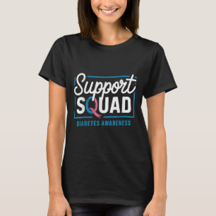 T-shirt Type 1 Équipe de soutien aux guerriers du diabète