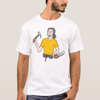 T-shirt Type avec un marteau