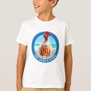 T-shirt Type Chillin de coq à la plage dans des troncs de