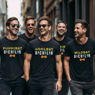 T-shirt Type de personnalité rétro 90 Bachelor Party