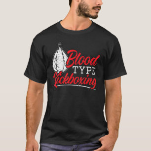 T-shirt Type de sang Kickboxing Kickboxer Combat Combat MM