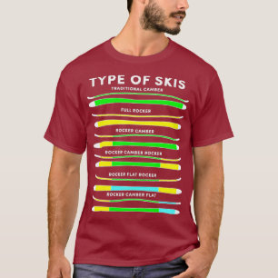 T-shirt Type de ski Ski Snowboard Skier Neige d'hiver