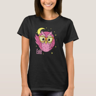 T-shirt Type de sommeil Chouette Verres Nocturne Chouette 