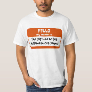 T-shirt Type qui déteste le Nametag de costumes de