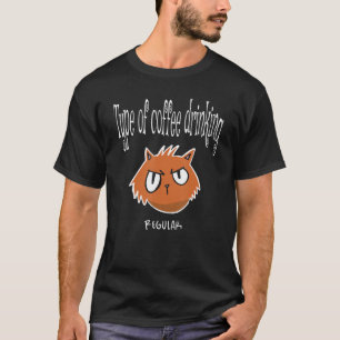 T-shirt Type Régulier De Café Boire Caféine Barista