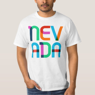 T-shirt Type Rétro Pop Art Coloré des Années 80 Nevada Vin
