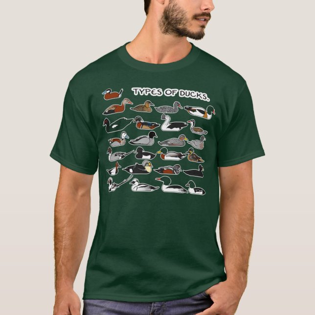 T-shirt Types de canards (Devant)