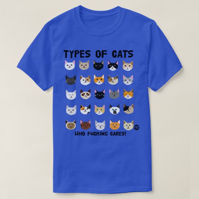 T-SHIRT TYPES DE CATS (Design devant)