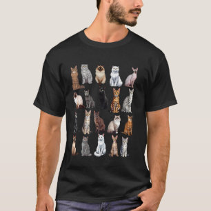T-shirt Types de Chartre éducative des Races de Chats Guid