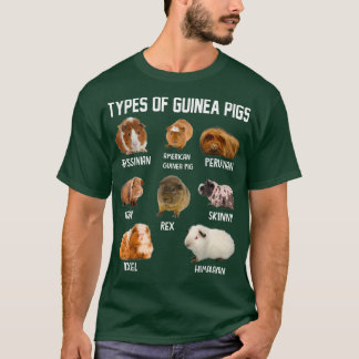 T-shirt Types De Cochons De Guinée Pour Le Propriétaire De