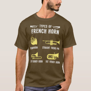 T-shirt Types de Corne française