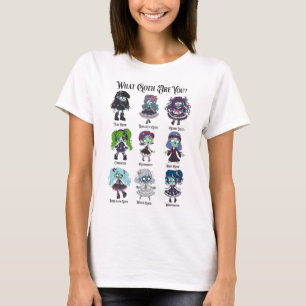 T-shirt Types de goths zombies