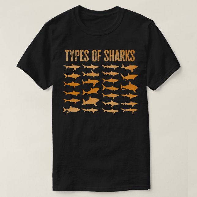 T-shirt Types De Requins (Design devant)
