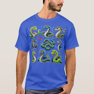 T-shirt Types de serpent éducatif pour enfants