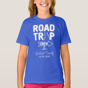 T-shirt Typographie annuelle de voyage en famille Vacances