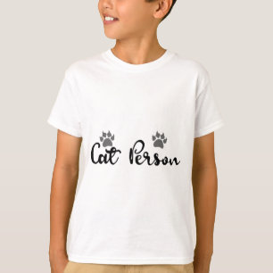T-shirt Typographie artistique pour amateur de chats