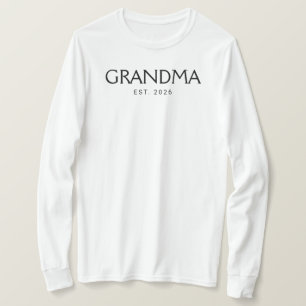 T-shirt Typographie Classique Mamie Année de Création