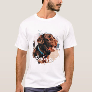 T-shirt Typographie Cool simple et moderne Nom et photo