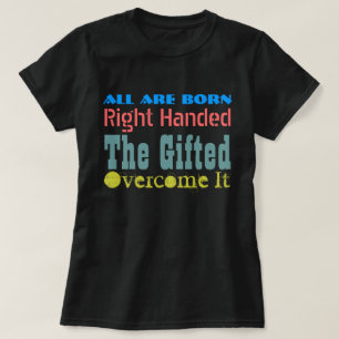 T-SHIRT TYPOGRAPHIE CRÉATIVE À GAUCHE AMUSANTE