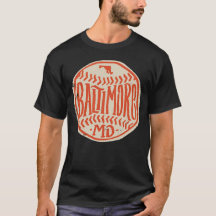 Typographie De Baseball Tirée À La Main Du Marylan