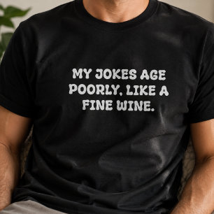T-shirt Typographie de blague de papa sur le vieillissemen