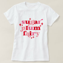 Typographie de la fée de prune de sucre Art rose e