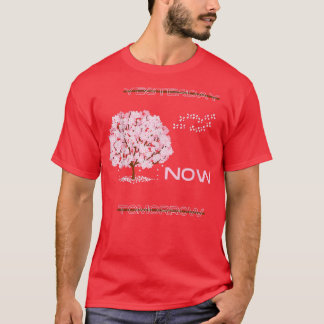 T-shirt Typographie de la fleur de cerisier Motivationnel