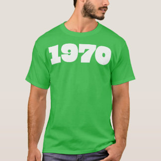 T-shirt Typographie de l'année rétro 1970