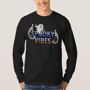 T-shirt Typographie de lettrage d'Halloween avec des vibra