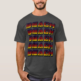 T-shirt Typographie de plage