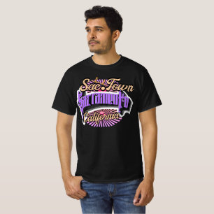 T-shirt Typographie de Sac Town Sacramento