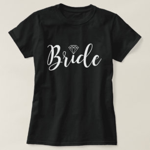 T-shirt Typographie de script sophistiquée Mariée