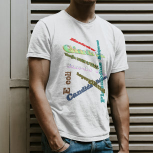 T-shirt Typographie des micro-organismes
