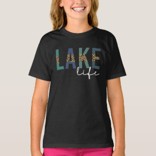T-shirt Typographie d'impression de Lake Life Cheetah