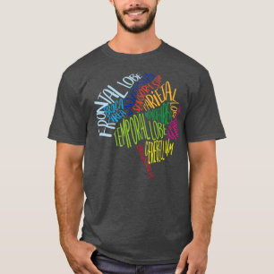 T-shirt Typographie du cerveau Mot bulle RN Neuroscience I