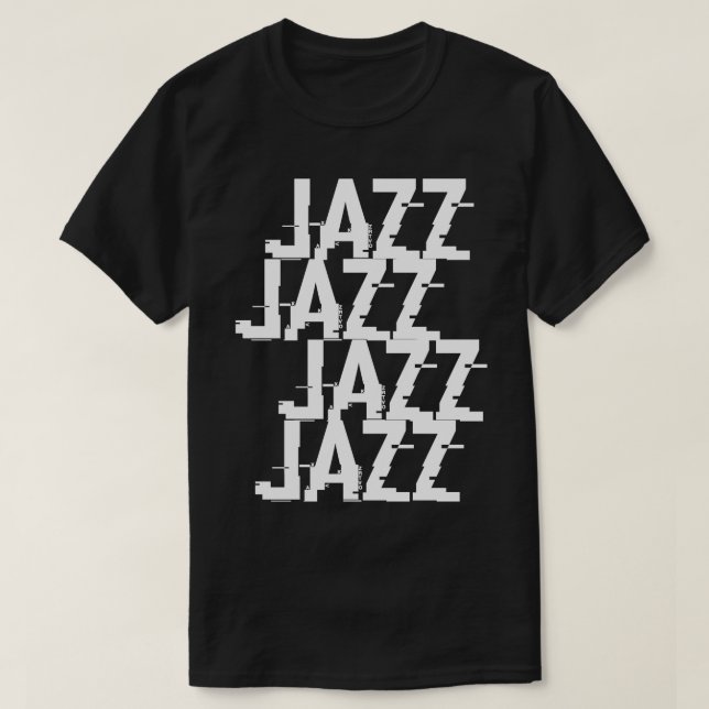 T-shirt Typographie du jazz (Design devant)