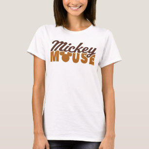 T-shirt Typographie du nom de l'icône Mickey Mouse