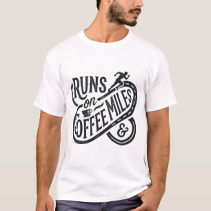 T-shirt Typographie Dynamique sur Café & Miles