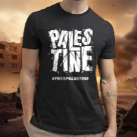 Typographie fêlée de Free Palestine